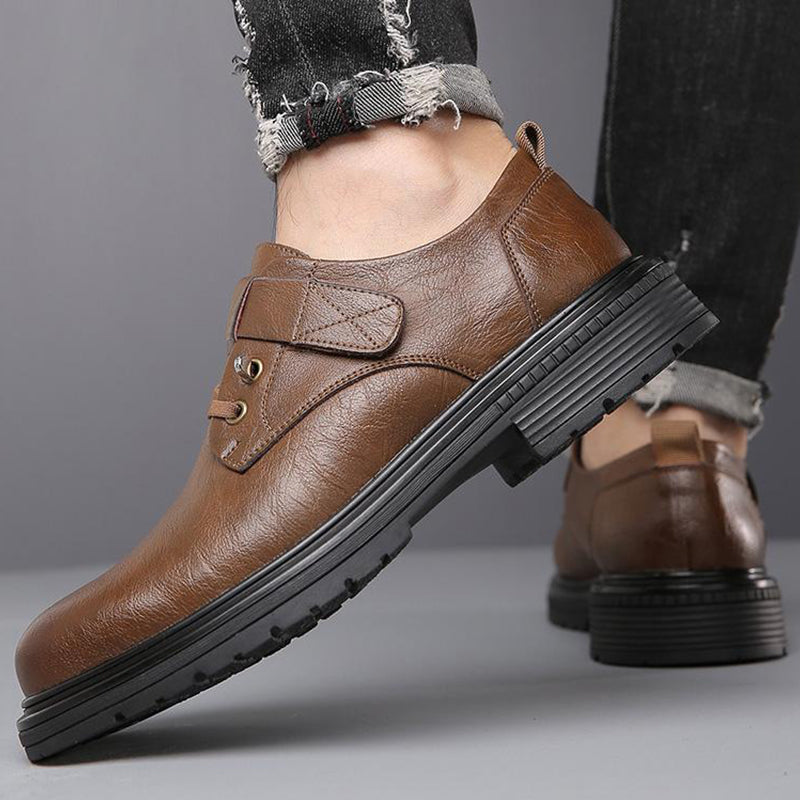 👞Atmungsfreie Retro -PU -Leder -Softroshese von Männern🔥