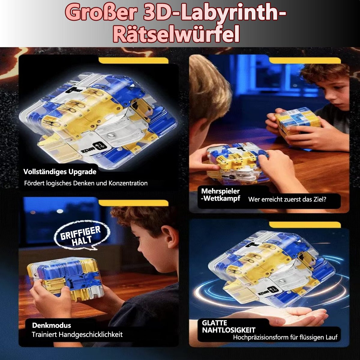 🔥2026 heißer Verkauf🔥 Lustiger 3D-Labyrinth-Rollwürfel-Puzzle