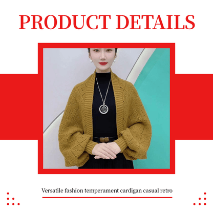 🧣Mode ausgehöhlte Strickjacke👚