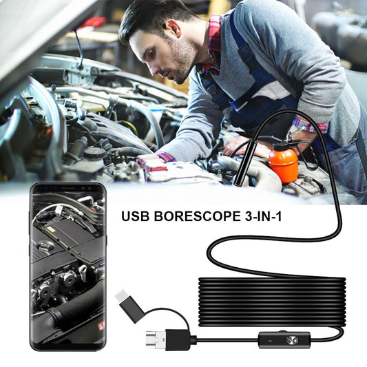 🔎Industrielles Endoskop mit 3-in-1-USB-Schlangenkamera🎁