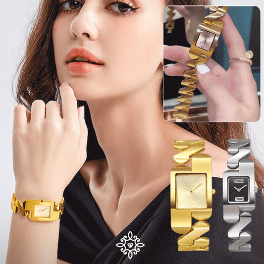🎁Heißer Verkauf 50 % Rabatt💎Quadratische Quarzuhr im Vintage-Stil