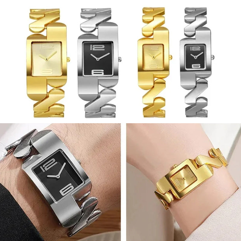 🎁Heißer Verkauf 50 % Rabatt💎Quadratische Quarzuhr im Vintage-Stil