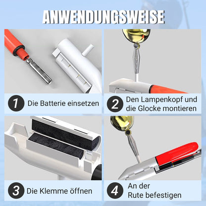 🔥Mehr Kaufen Mehr Sparen🎣LED-Knicklichter für Angelruten mit Alarmglocke🔥