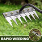 🌿 JETZT 50 % RABATT! 🧤 5/6/7/8 Unkrautrechen mit Gartenzähnen aus Karbonstahl – Langlebig, Ergonomischer Griff & Effizientes Jäten 🌱