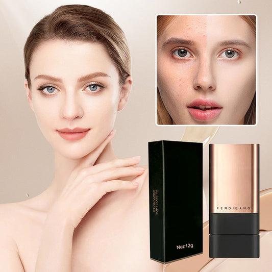 🌹Natural Matte Finish Foundation Stick mit Pinsel✨