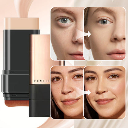 🌹Natural Matte Finish Foundation Stick mit Pinsel✨