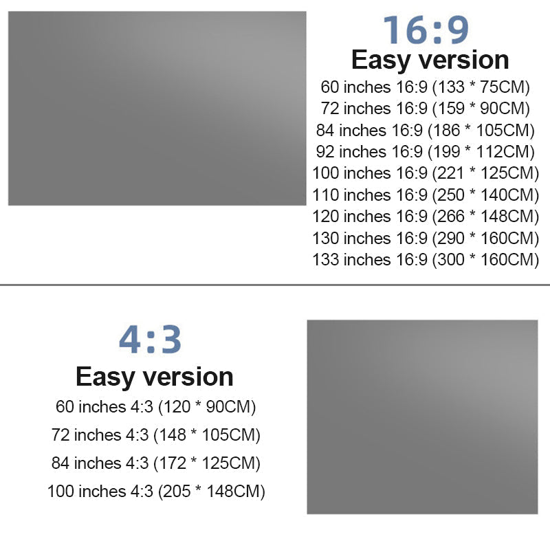 🎉Heißer Verkauf 50% RABATT✨Portable Projektor 4K Anti-Light Faltleinwand