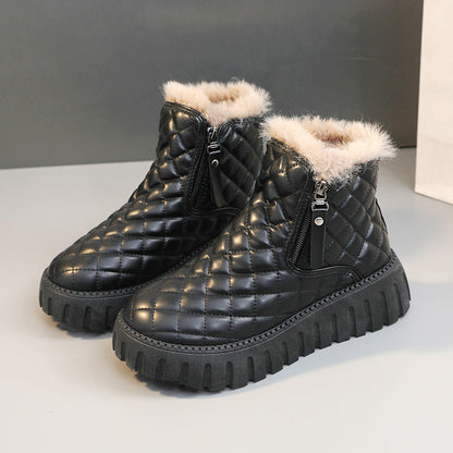 Weihnachtsverkauf – 50% RABATT🎊🎅Damenstiefel mit Reißverschluss und dicker Sohle