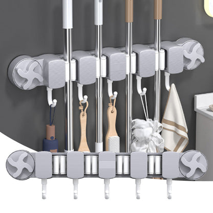 🧹✨Bohrfreier Saugnapf-Mopphalter für das Badezimmer