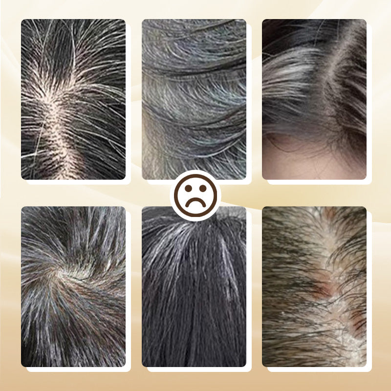 🔥Kaufen Sie 2 und erhalten Sie 3 gratis🎁Tragbarer Haarfärbekamm zur Abdeckung grauer Haare ！Naturschwarz, Schwarzbraun, Kaffee