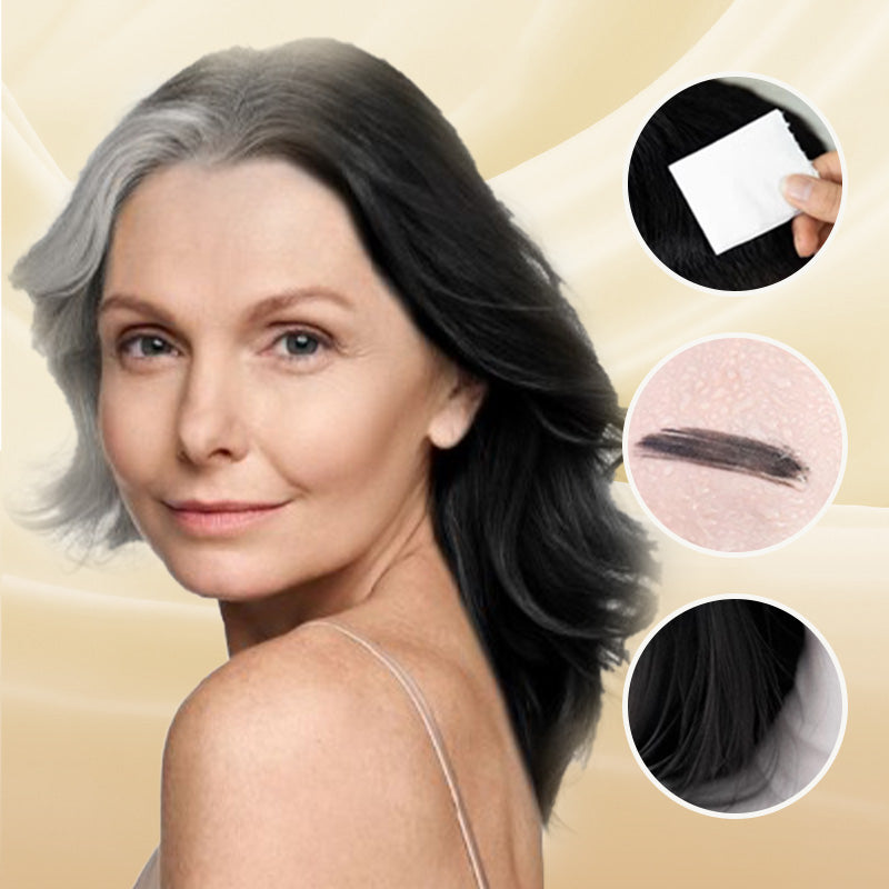 🔥Kaufen Sie 2 und erhalten Sie 3 gratis🎁Tragbarer Haarfärbekamm zur Abdeckung grauer Haare ！Naturschwarz, Schwarzbraun, Kaffee