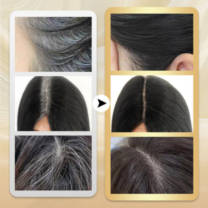 🔥Kaufen Sie 2 und erhalten Sie 3 gratis🎁Tragbarer Haarfärbekamm zur Abdeckung grauer Haare ！Naturschwarz, Schwarzbraun, Kaffee