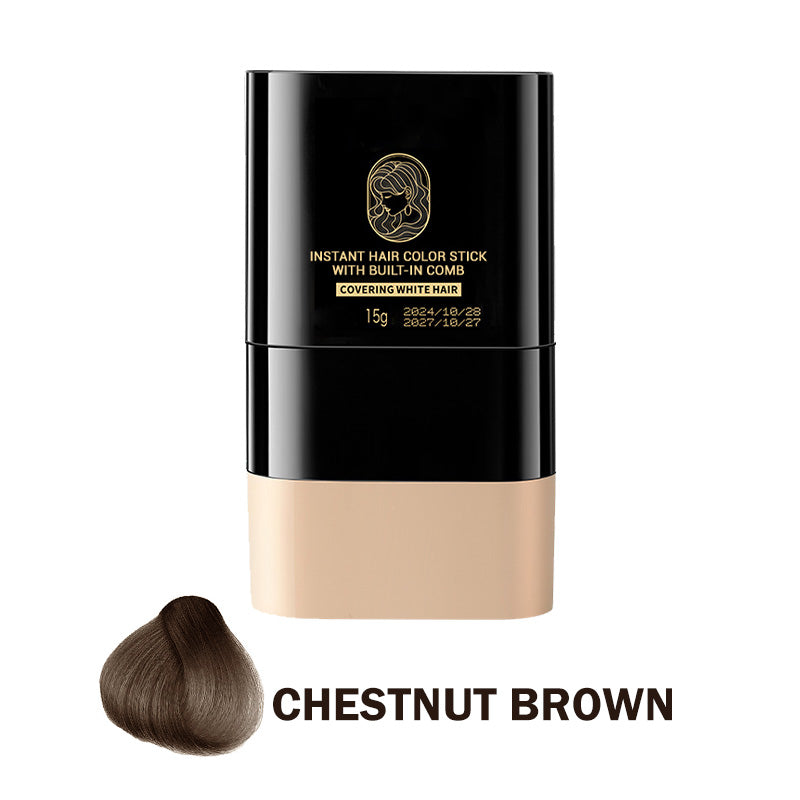 🔥Kaufen Sie 2 und erhalten Sie 3 gratis🎁Tragbarer Haarfärbekamm zur Abdeckung grauer Haare ！Naturschwarz, Schwarzbraun, Kaffee