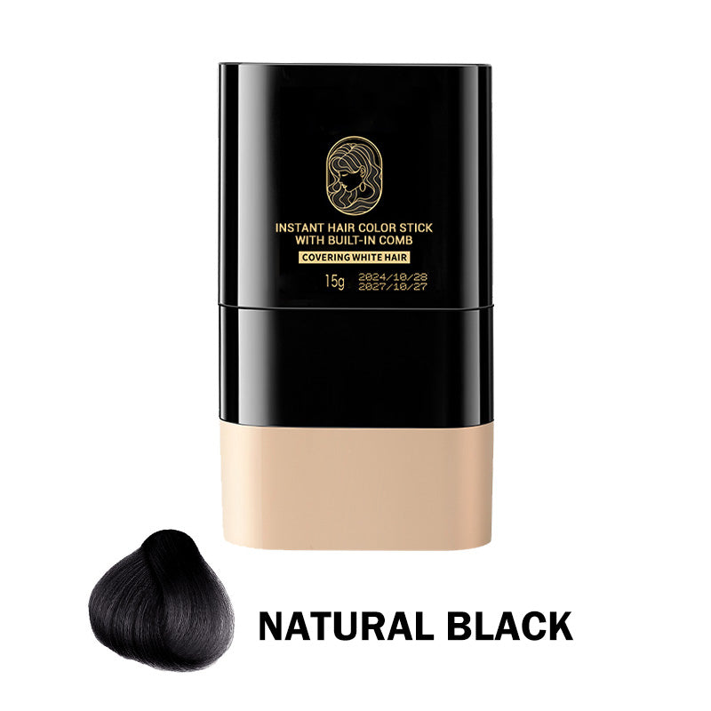 🔥Kaufen Sie 2 und erhalten Sie 3 gratis🎁Tragbarer Haarfärbekamm zur Abdeckung grauer Haare ！Naturschwarz, Schwarzbraun, Kaffee