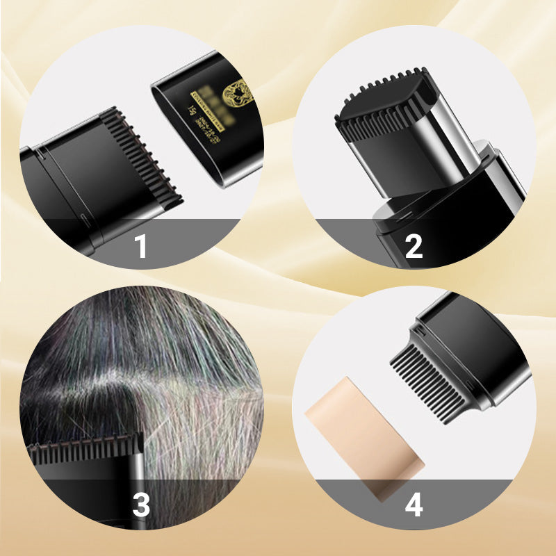 🔥Kaufen Sie 2 und erhalten Sie 3 gratis🎁Tragbarer Haarfärbekamm zur Abdeckung grauer Haare ！Naturschwarz, Schwarzbraun, Kaffee
