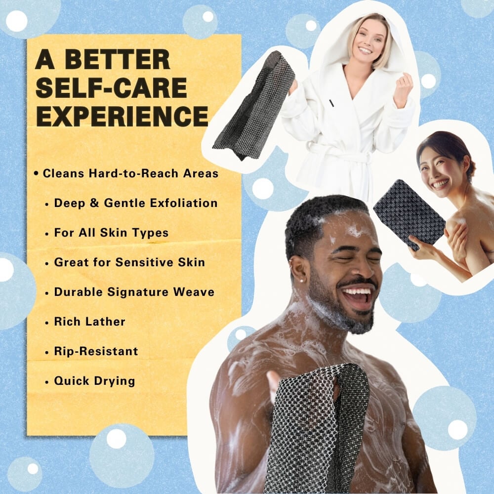 🔥1 kaufen, 1 gratis🎁🧼Peeling-Duschtuch mit antibakterieller Wirkung🚿