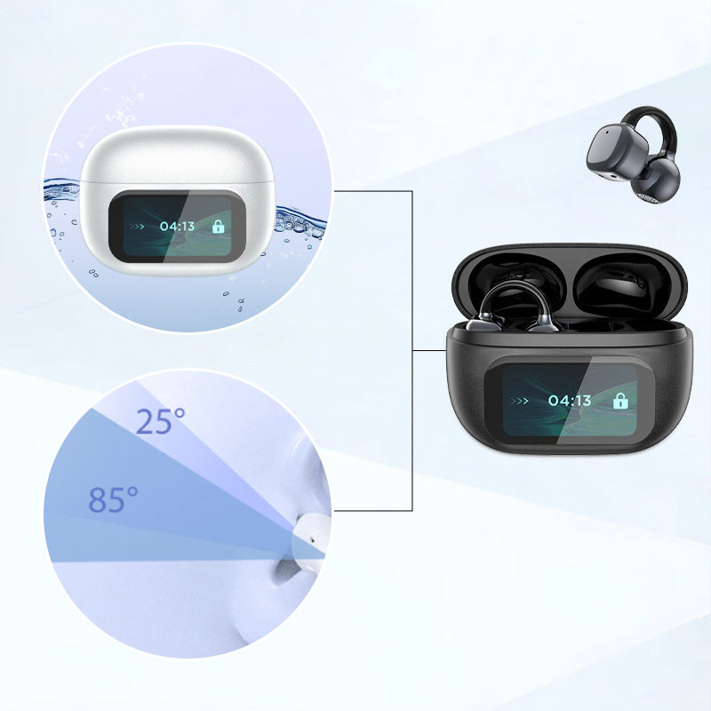 ⏳Begrenzte Zeit 50% Rabatt💥Hightech-Kopfhörer aus dem Jahr 2035🎧Headset mit Ohrclip und intelligentem Farbbildschirm für intelligente Übersetzungen