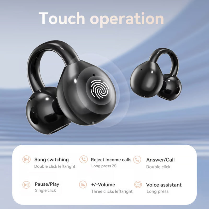 🎧 50% RABATT! 🔥 2026 Bluetooth-Clip-On Ohrhörer – Kabellose Freiheit, Musik unterwegs & Stilvolles Design 🏃