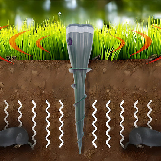 ⏰Begrenzte Zeit 50% Rabatt🔥 Solarbetriebener, wasserdichter Schraub-Wühlmausschreck