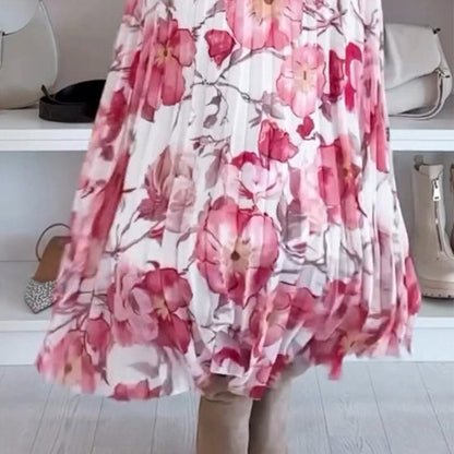 🌷57% RABATT❤️‍🔥Zweiteiliges Set mit Blumenmuster: Off-Shoulder-Bluse & Maxirock