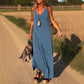 ✨Frühsommer Neu✨Damen V-Ausschnitt Maxi Cami Kleid