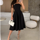 🔥Elegantes, einfarbiges, trägerloses Midikleid🔥Zwei Stück kostenloser Versand