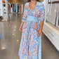🔥Sommer-Promotion🔥 Elegantes langes Blumenkleid für Damen
