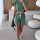 Summer Sale-50% off🔥Women's Fashion Solid Colour Ärmelloses Top und Shorts Zweiteiliges Set