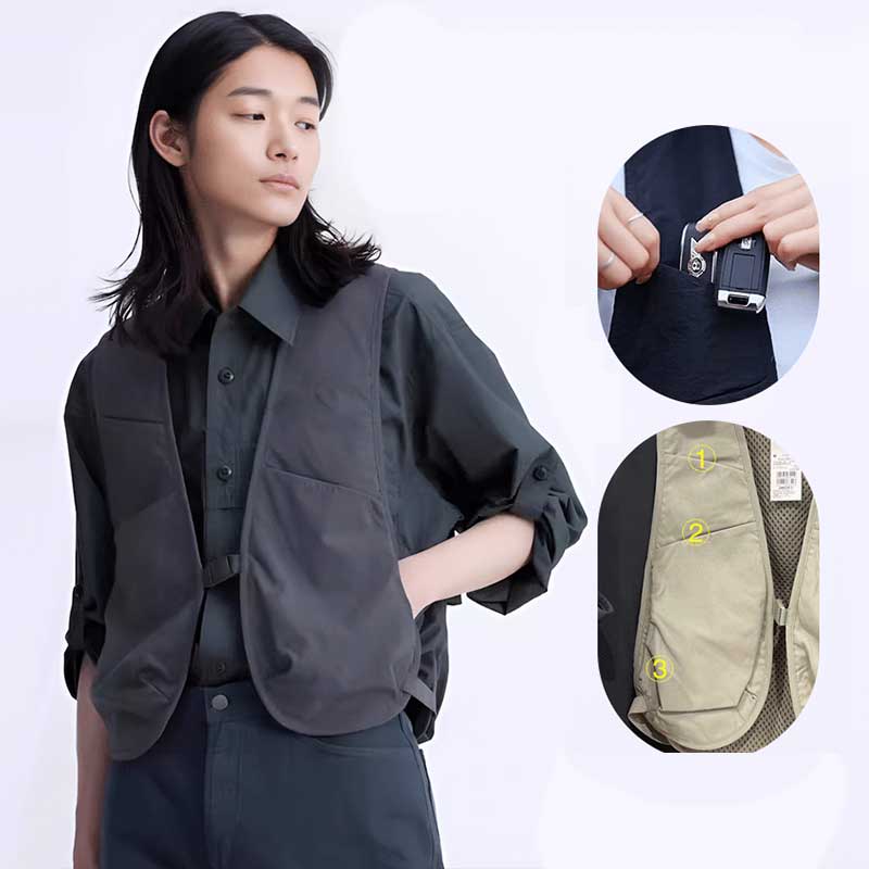 Unisex modische lässige Cargo-Weste