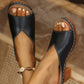 👠Sommerschlussverkauf 50% Rabatt✨Slip-on-Plateau-Sandalen mit klobigem Absatz