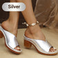 👠Sommerschlussverkauf 50% Rabatt✨Slip-on-Plateau-Sandalen mit klobigem Absatz