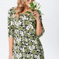 ⏳Begrenzte Zeit 50% Rabatt💥Damen Casual Floral Slim Half Sleeve Kleider