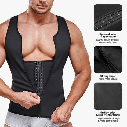 ⏳Begrenzte Zeit 50% Rabatt💥Herren Reißverschluss Taille Trainer Trimmer Weste