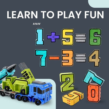 🤖🔥Sonderangebot💥Lustiges & lehrreiches Spielzeug Verformung Zahl Transform Roboter- Cool & Smart!🤖