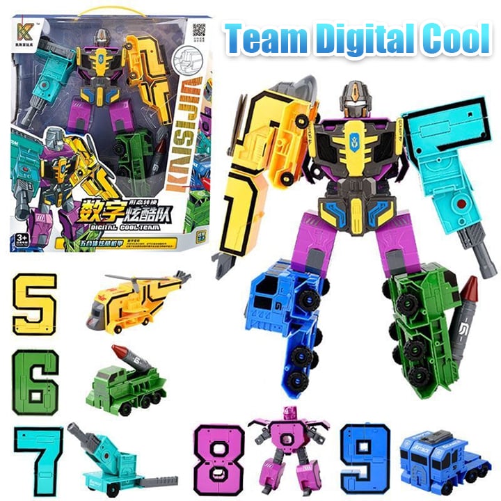 🤖🔥Sonderangebot💥Lustiges & lehrreiches Spielzeug Verformung Zahl Transform Roboter- Cool & Smart!🤖