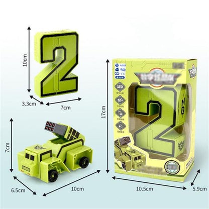 🤖🔥Sonderangebot💥Lustiges & lehrreiches Spielzeug Verformung Zahl Transform Roboter- Cool & Smart!🤖