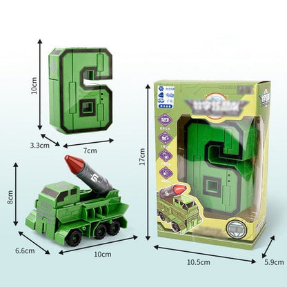 🤖🔥Sonderangebot💥Lustiges & lehrreiches Spielzeug Verformung Zahl Transform Roboter- Cool & Smart!🤖