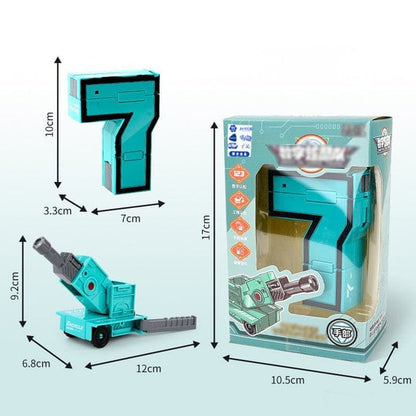 🤖🔥Sonderangebot💥Lustiges & lehrreiches Spielzeug Verformung Zahl Transform Roboter- Cool & Smart!🤖