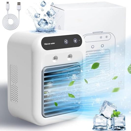 🔥heißer Verkauf 50% OFF🔥Mini Tragbare Klimaanlage mit Kühl- und Luftbefeuchtungsfunktion