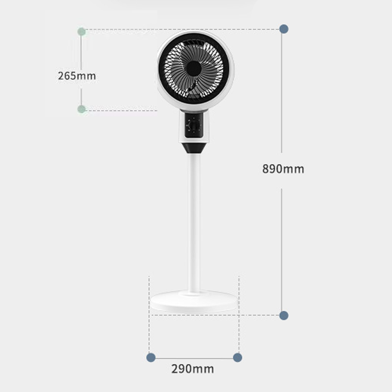 Leiser Standventilator mit 3 Geschwindigkeiten und Oszillation