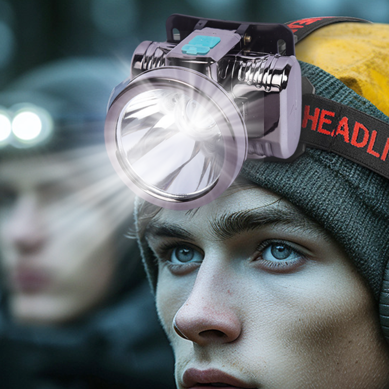 🔥Outdoor-Multimodus-Stirnlampe – Ihr Begleiter für Abenteuer, bei denen Sie die Hände frei haben! 🏕️💡
