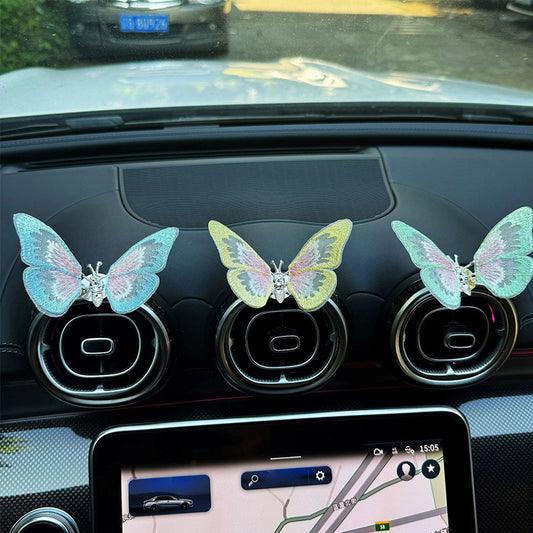 🔥2025 SALE - Stickerei Schmetterling Dekoration🚗🦋