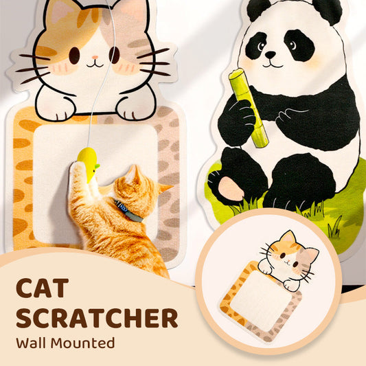 Wandmontiertes Katzenkratzbrett ohne Installation - Kubische vertikale Krallenmühle + Sofaschut