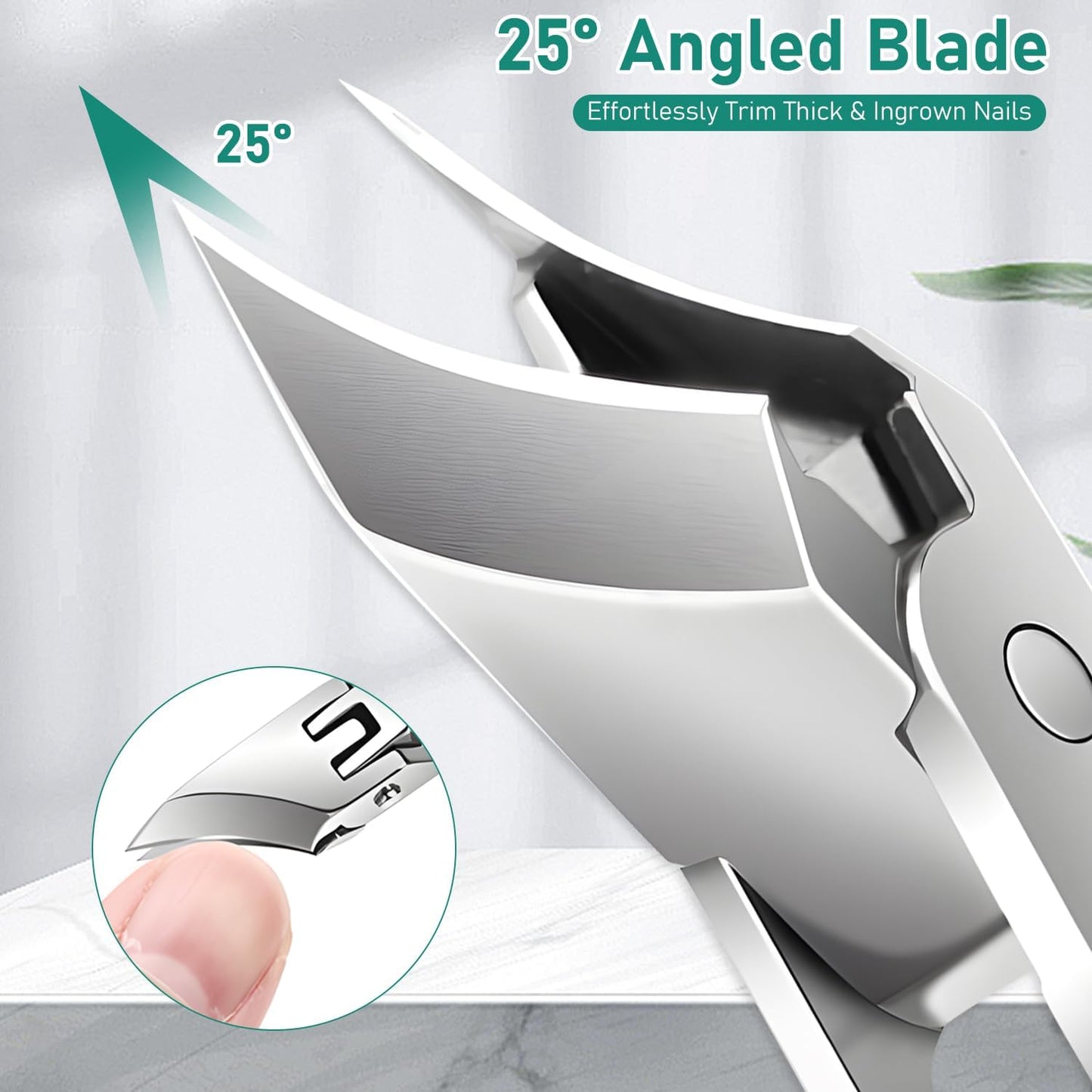 💥Von Podologen empfohlener Nagelknipser – Ergonomisches, abgewinkeltes Design für Zehennägel und eingewachsene Nägel