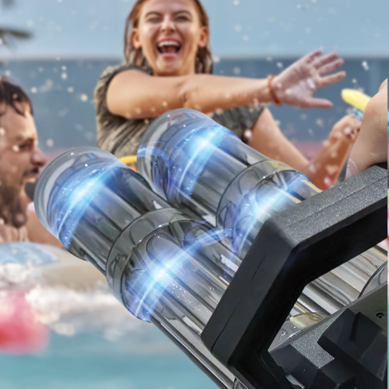 ⏳50% Rabatt für begrenzte Zeit 🔥Großer Tank mit doppeltem Fass Gatling Wasserpistolen