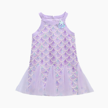 🩷2025 Neu Heißer Verkauf🌸 Glitzerndes Meerjungfrauen-Tankkleid für Kinder👗