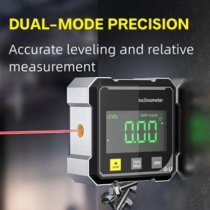 ⏳Begrenzte Zeit 50% Rabatt⏰4-seitiger magnetischer digitaler Winkelmesser mit Laser