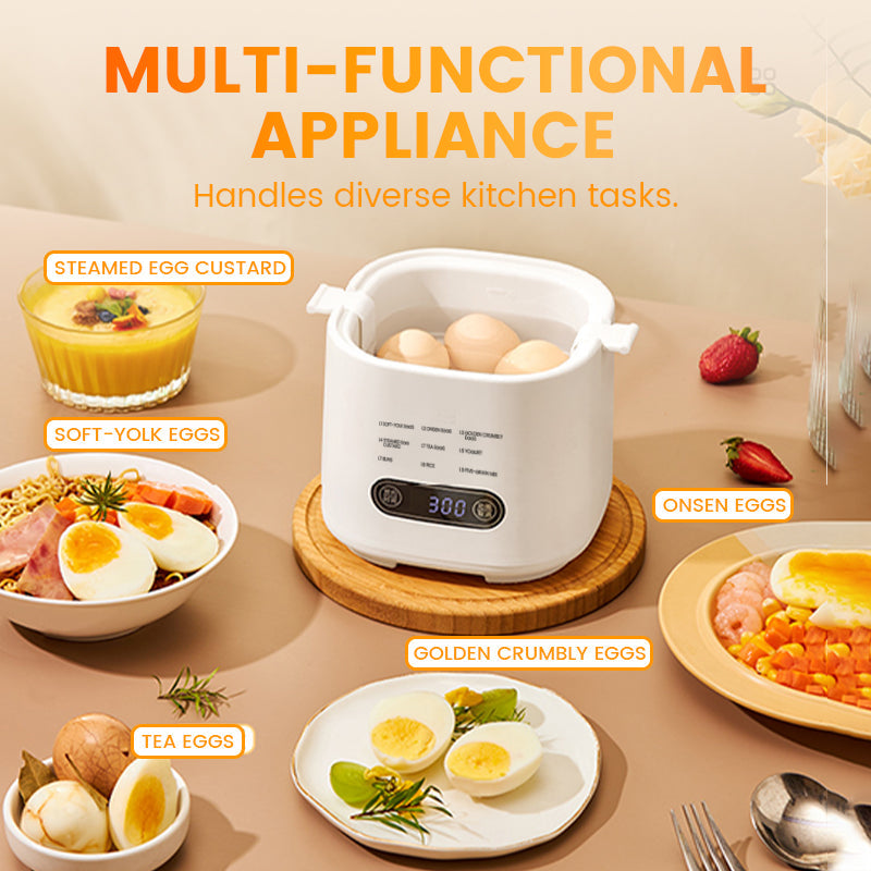 🎁2025 Neues Design🥚✨Mini-Multifunktions-Eierkochset mit Smart Touch Panel🔥