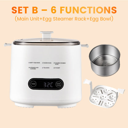 🎁2025 Neues Design🥚✨Mini-Multifunktions-Eierkochset mit Smart Touch Panel🔥