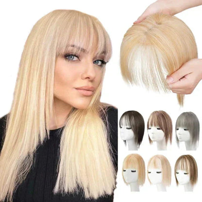 ⏳Begrenzte Zeit 50% Rabatt🌸Natürliches Haarteil mit Pony für Frauen